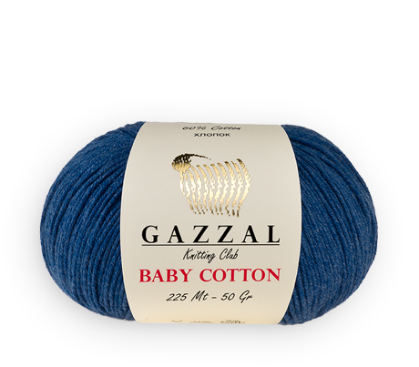 Baby Cotton (60% хлопок, 40% полиакрил) - 165м / 50г фото 2