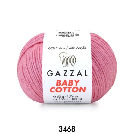 Baby Cotton (60% хлопок, 40% полиакрил) - 165м / 50г фото 89