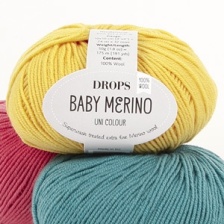 Пряжа Drops Baby Merino (100% мериносовая шерсть) 175м / 50г
