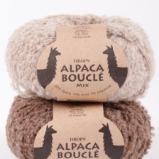 Пряжа Drops Alpaca Boucle (80% альпака, 15% шерсть, 5% полиамид) 140м / 50г