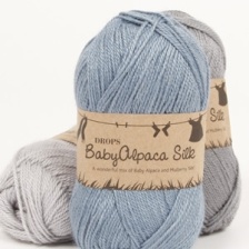 Пряжа Drops Baby Alpaca Silk (70% альпака, 30% шелк) 167м / 50г