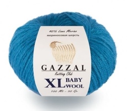 Baby Wool XL (40% мериносовая шерсть, 20% ПА Кашемир, 40% полиакрил) - 100м / 50г