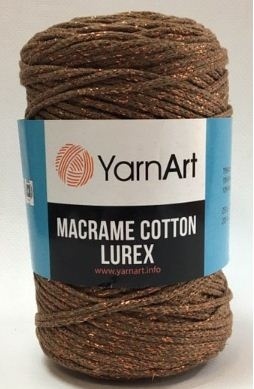 Macrame Cotton Lurex (75% хлопок, 13% полиэстер, 12% металлик полиэстер) - 205м / 250г (УПАКОВКА 4 МОТКА) фото 20