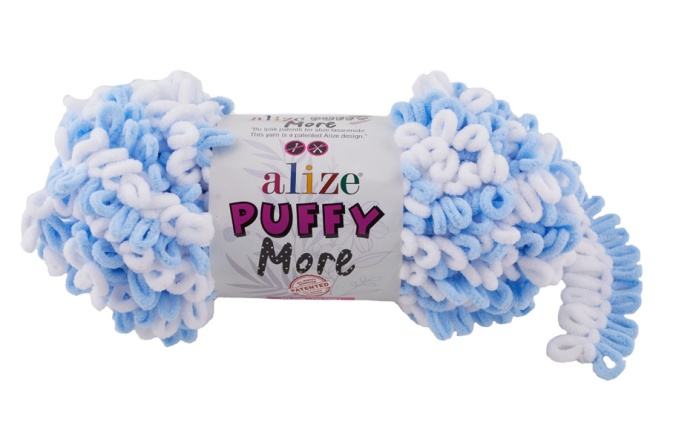 Puffy More (100% микрополиэстер) - 11,5м / 150г (в упаковке 2 мотка) фото 6