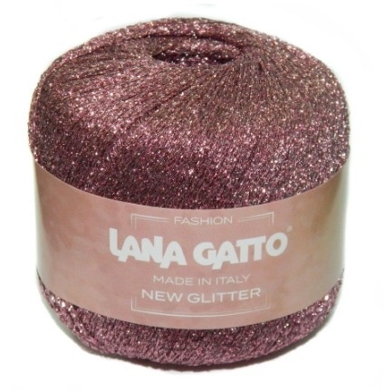 Пряжа Lana Gatto NEW GLITTER (51% полиэстер, 49% нейлон) - 300м / 25г фото 3