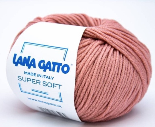 Пряжа Lana Gatto SUPER SOFT (100% экстрафайн мериносовая шерсть) - 125м / 50г фото 13