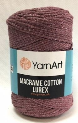 Macrame Cotton Lurex (75% хлопок, 13% полиэстер, 12% металлик полиэстер) - 205м / 250г (УПАКОВКА 4 МОТКА) фото 21