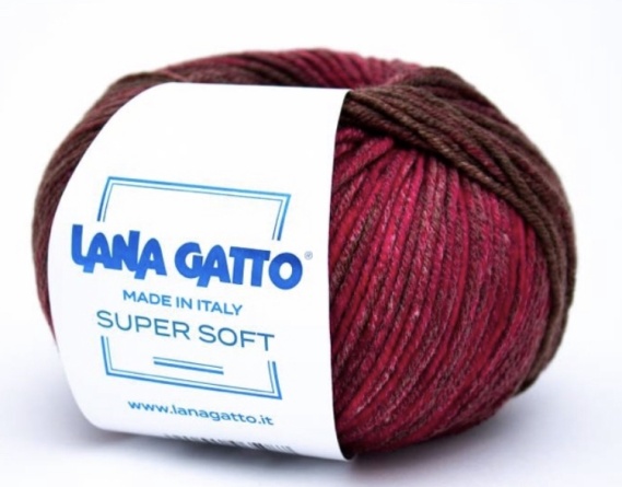 Пряжа Lana Gatto SUPER SOFT (100% экстрафайн мериносовая шерсть) - 125м / 50г фото 15