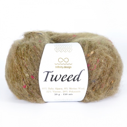 Tweed (40% бэби альпака 8% мериносовая шерсть 32% вискоза 20% полиамид) - 150м / 50г1 фото 20
