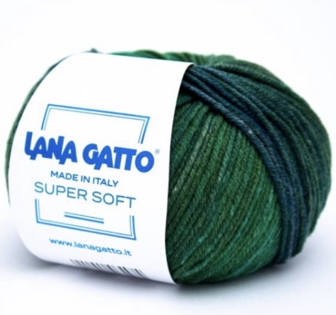 Пряжа Lana Gatto SUPER SOFT (100% экстрафайн мериносовая шерсть) - 125м / 50г фото 18