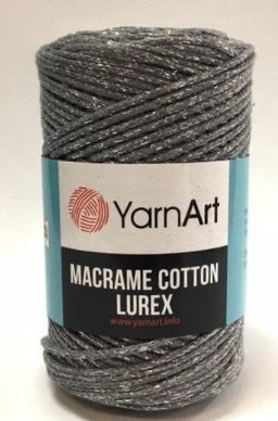 Macrame Cotton Lurex (75% хлопок, 13% полиэстер, 12% металлик полиэстер) - 205м / 250г (УПАКОВКА 4 МОТКА) фото 15