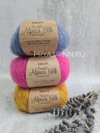 Пряжа Drops Brushed Alpaca Silk (77% альпака, 23% шелк) 140м / 25г фото 1