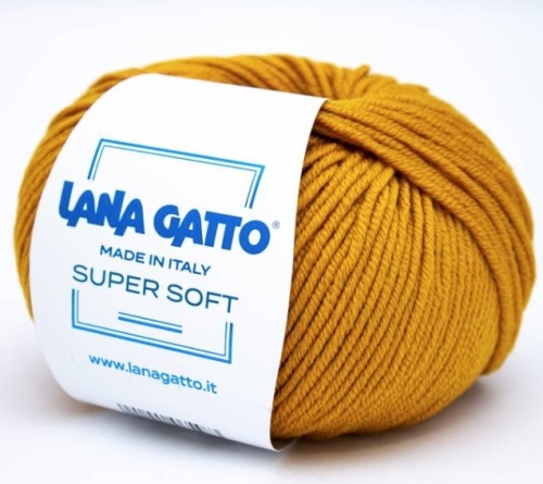 Пряжа Lana Gatto SUPER SOFT (100% экстрафайн мериносовая шерсть) - 125м / 50г фото 2