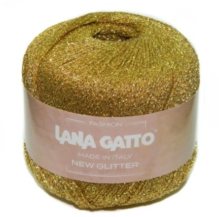 Пряжа Lana Gatto NEW GLITTER (51% полиэстер, 49% нейлон) - 300м / 25г фото 4