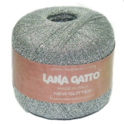 Пряжа Lana Gatto NEW GLITTER (51% полиэстер, 49% нейлон) - 300м / 25г фото 8