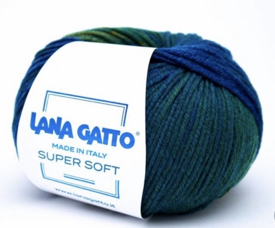 Пряжа Lana Gatto SUPER SOFT (100% экстрафайн мериносовая шерсть) - 125м / 50г фото 20