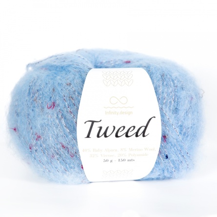 Tweed (40% бэби альпака 8% мериносовая шерсть 32% вискоза 20% полиамид) - 150м / 50г1 фото 15