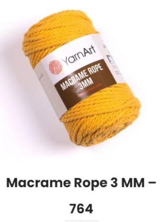Macrame Rope (60% хлопок, 40% вискоза) - 63м / 250г (УПАКОВКА 4 МОТКА) фото 8