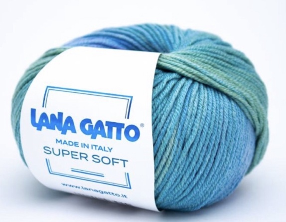Пряжа Lana Gatto SUPER SOFT (100% экстрафайн мериносовая шерсть) - 125м / 50г фото 21