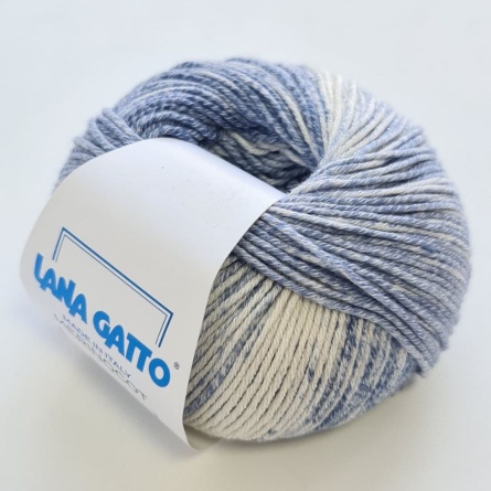 Пряжа Lana Gatto MERINOCOT Printed (53% мериносовая шерсть экстрафайн 47% хлопок) - 125м / 50г фото 2