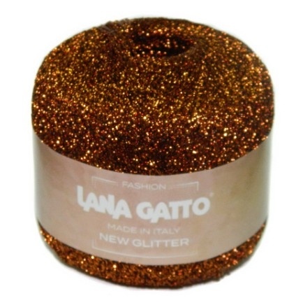 Пряжа Lana Gatto NEW GLITTER (51% полиэстер, 49% нейлон) - 300м / 25г фото 2