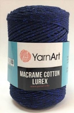 Macrame Cotton Lurex (75% хлопок, 13% полиэстер, 12% металлик полиэстер) - 205м / 250г (УПАКОВКА 4 МОТКА) фото 18