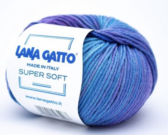 Пряжа Lana Gatto SUPER SOFT (100% экстрафайн мериносовая шерсть) - 125м / 50г фото 22