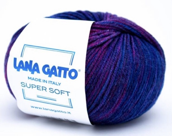 Пряжа Lana Gatto SUPER SOFT (100% экстрафайн мериносовая шерсть) - 125м / 50г фото 19