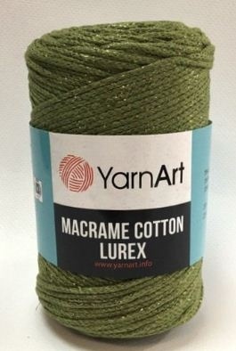 Macrame Cotton Lurex (75% хлопок, 13% полиэстер, 12% металлик полиэстер) - 205м / 250г (УПАКОВКА 4 МОТКА) фото 19
